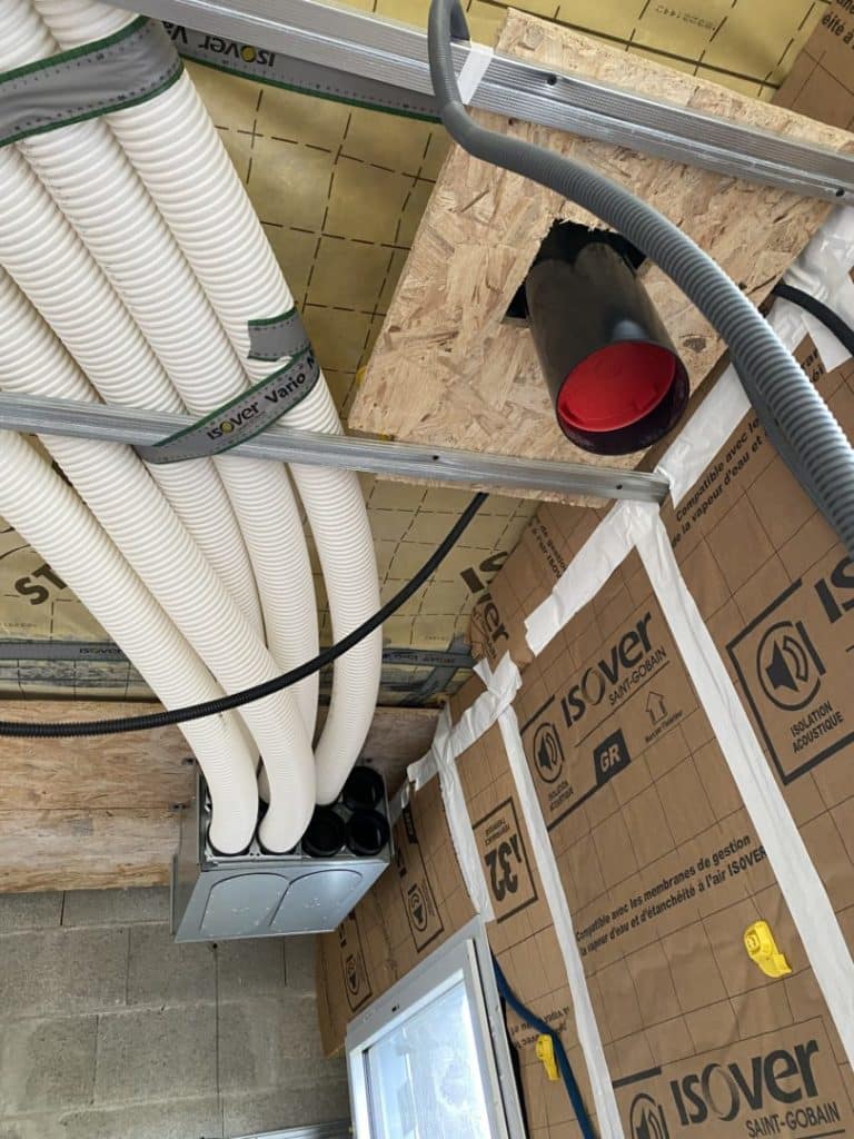 Création d'un réseau de pompe à chaleur NIBF730 sur air extrait Locmaria-Plouzané (4)